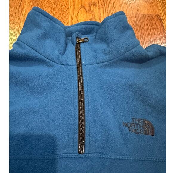 Boys The North Face 1/4 Zip Fleece Pullover Blue Size XL – Outdoor Layers - Picture 2 of 9